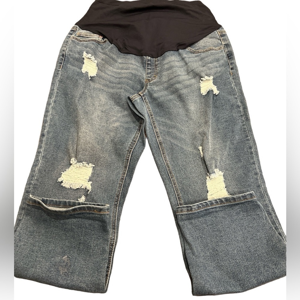 HARPER GREY Maternity Jeans Distressed